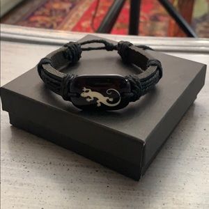 Genuine Leather salamander bracelet